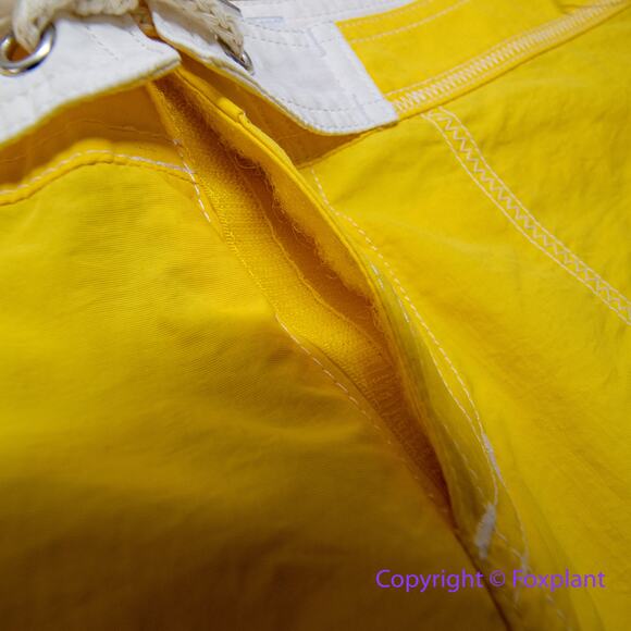 New! Free People Yellow & White Made Some Short Shorts, size 8 - Picture 11 of 13